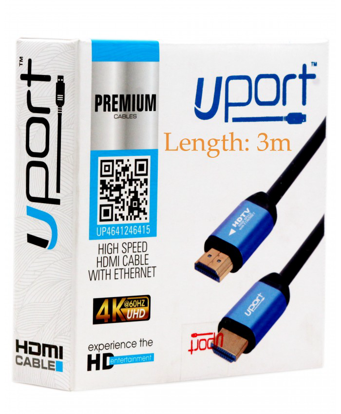 UPORT HDMI TO HDMI (MALE TO MALE) 3M CABLE